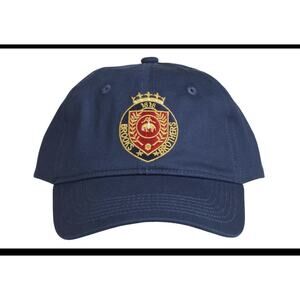 Men’s Classic 100% Cotton Twill Baseball Cap - Woven Logo One-Size Adjustable...